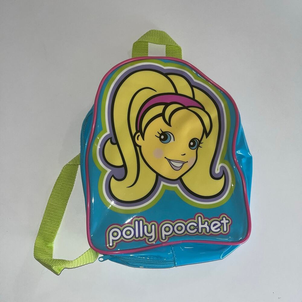 Vintage VTG Y2K 2000s Polly Pocket Plastic Mini Backpack (f)